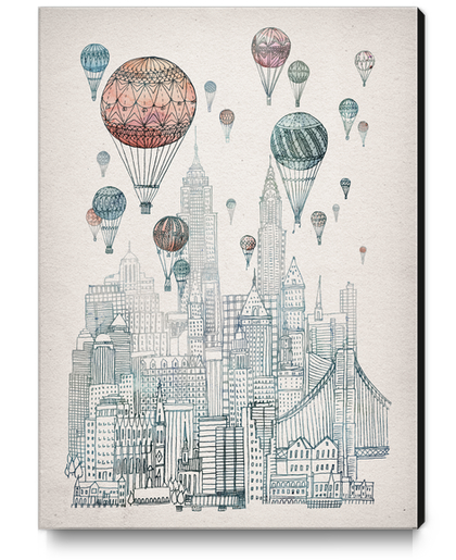 Voyages Over New York Canvas Print by David Fleck