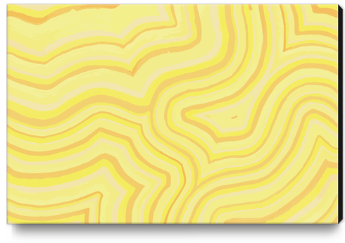 Yellow Color Burst Canvas Print by ShinyJill
