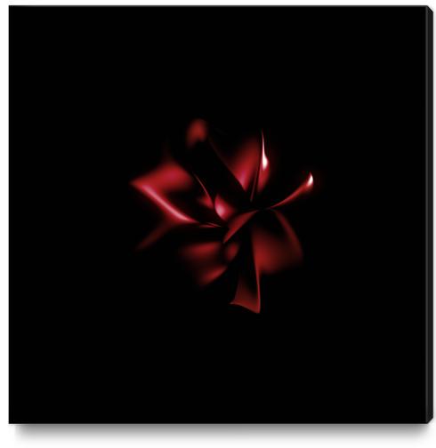 Dark Flower Canvas Print by cinema4design