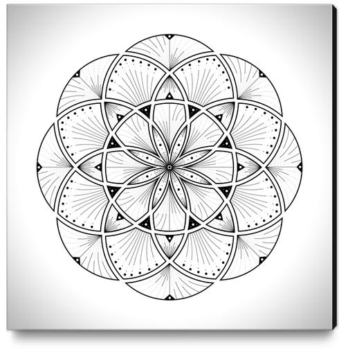 Mandala - Dash n' Dot Canvas Print by Alexandre Ibáñez