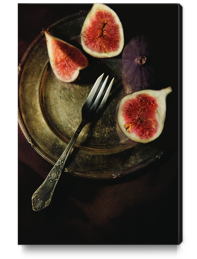 Still life with fresh figs Canvas Print by Jarek Blaminsky