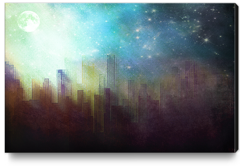 Sad City Canvas Print by DejaReve