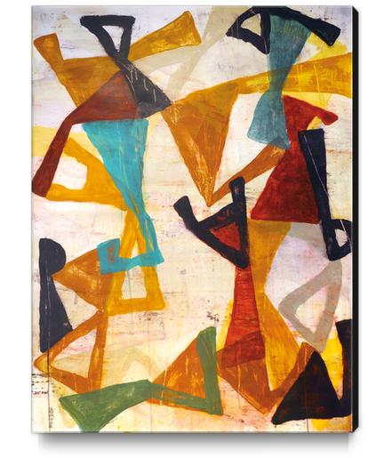 Composition 19 Canvas Print by Jean-Noël Bachès