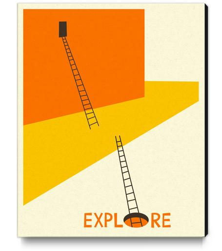 EXPLORE Canvas Print by Jazzberry Blue