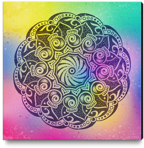 Mandala Sky Mystery Canvas Print by Divotomezove