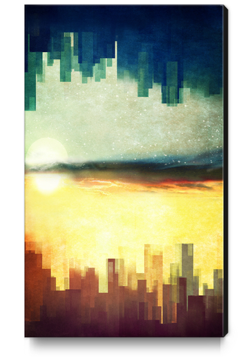 Parallel Cities Canvas Print by DejaReve