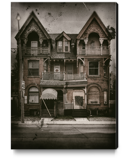Nos 9 - 11 Spadina Road 1 Old Film Version Canvas Print by The Learning Curve Photography