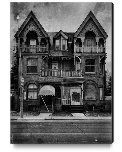 Nos 9 - 11 Spadina Road 3 Old Film Version Canvas Print by The Learning Curve Photography