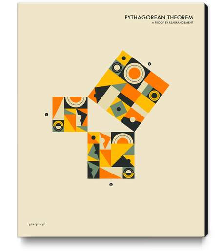 PYTHAGOREAN THEOREM 1 Canvas Print by Jazzberry Blue