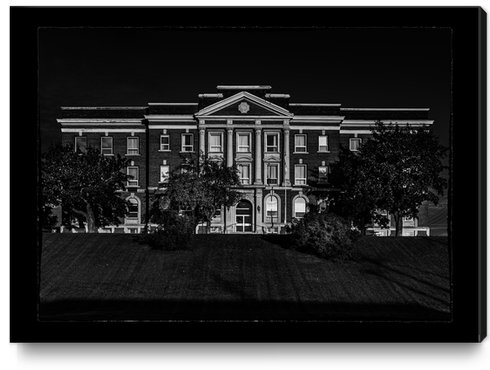 Thunder Bay District Court House No 1 with Border Canvas Print by The Learning Curve Photography