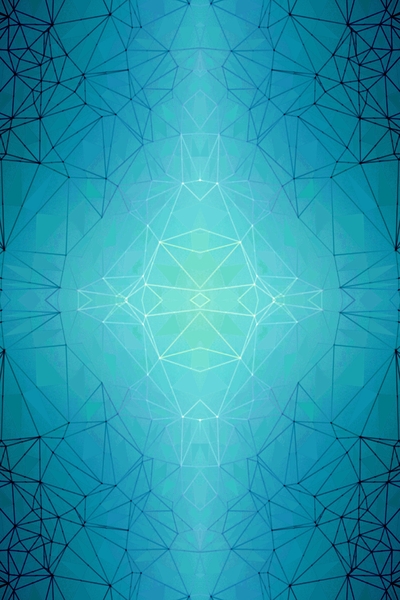 fractal graphic design geometric symmetry line pattern abstract background in blue by Timmy333