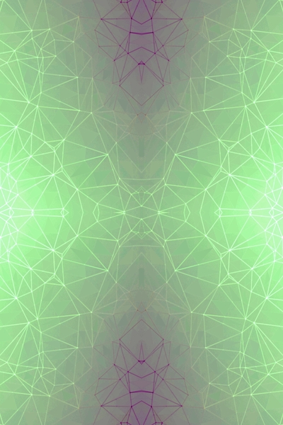 fractal graphic design geometric symmetry line pattern abstract background in green by Timmy333