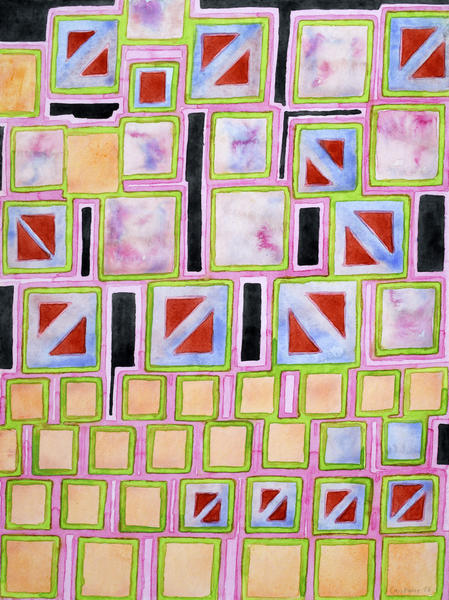 Composition out of Three Kind of Squares by Heidi Capitaine