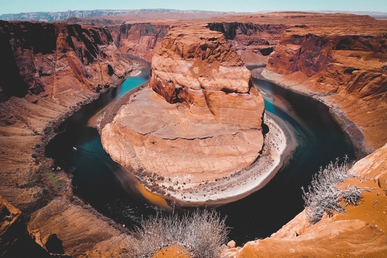 River and Horseshoe Bend view at Arizona USA by Timmy333