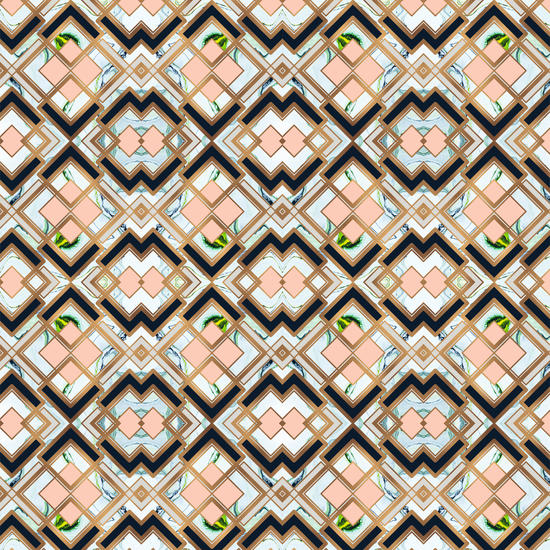 Art deco geometric pattern by mmartabc