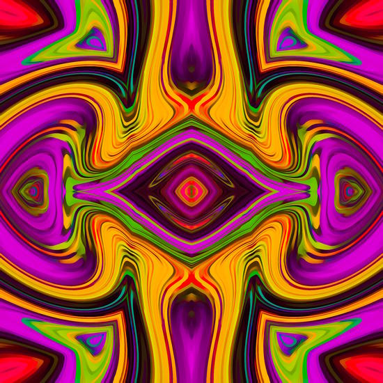 pink purple yellow green red symmetry art abstract background by Timmy333