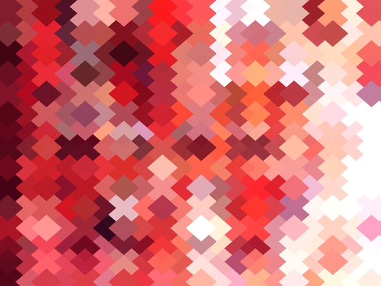 geometric square pixel pattern abstract in red and brown by Timmy333