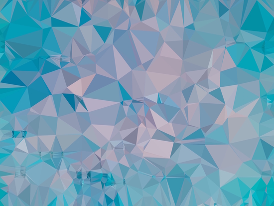 geometric triangle pattern abstract in pink and blue by Timmy333
