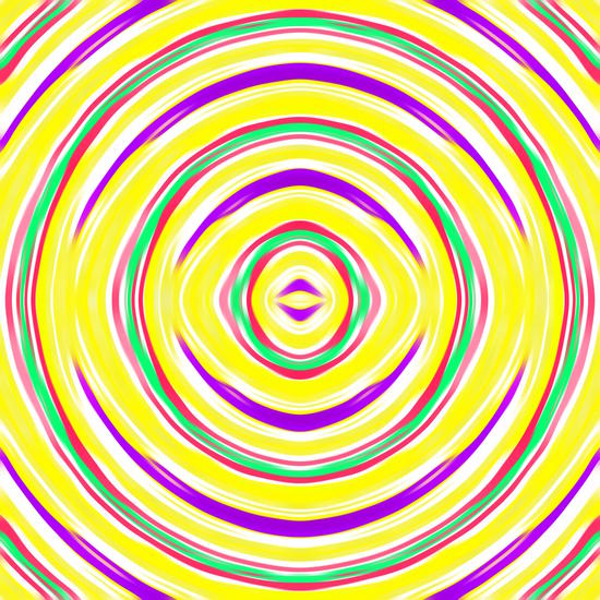 yellow purple green pink circle line drawing abstract background by Timmy333