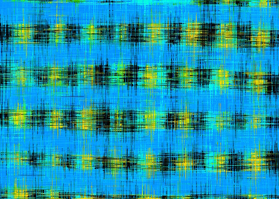 plaid pattern abstract texture in blue yellow black by Timmy333