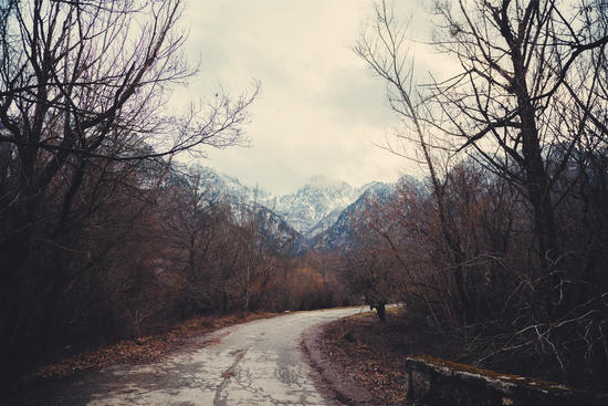 Road with mountain III by Salvatore Russolillo