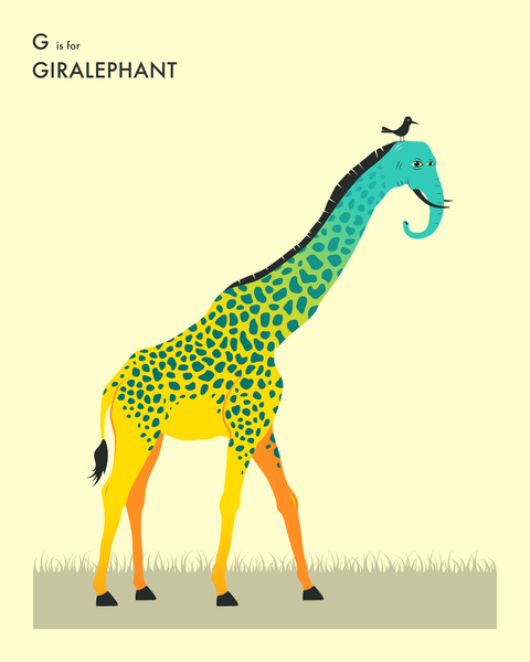 GIRALEPHANT by Jazzberry Blue