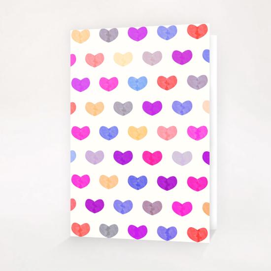 Cute Hearts #2 Greeting Card & Postcard by Amir Faysal