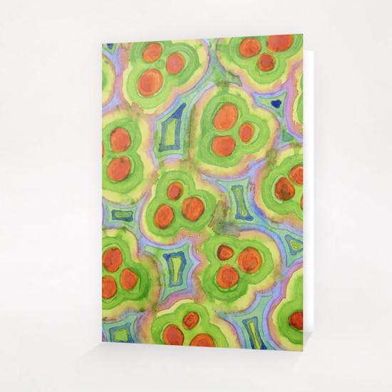 Apple Tree Pattern Greeting Card & Postcard by Heidi Capitaine