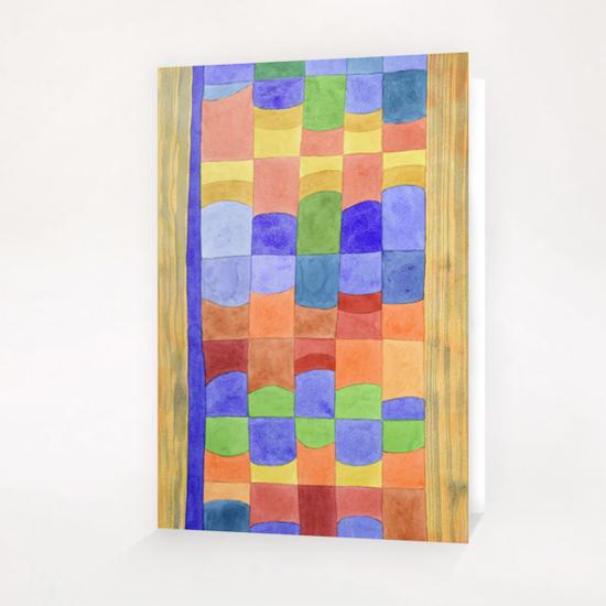 Rhythmic Color Tones between Wood  Greeting Card & Postcard by Heidi Capitaine