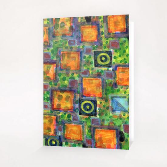 Flying Lighted Squares over Landscape  Greeting Card & Postcard by Heidi Capitaine