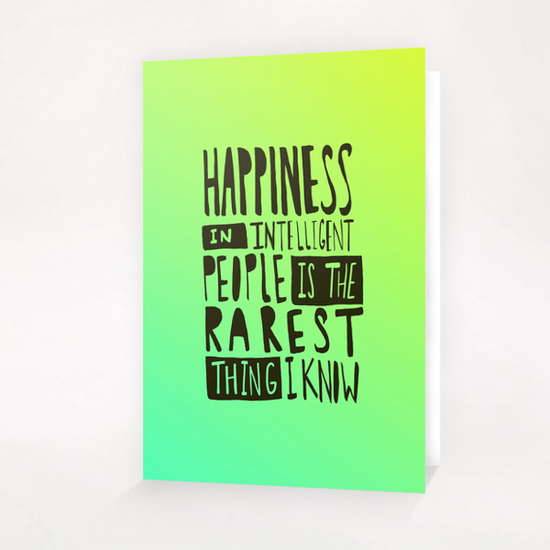 Happiness Greeting Card & Postcard by Leah Flores