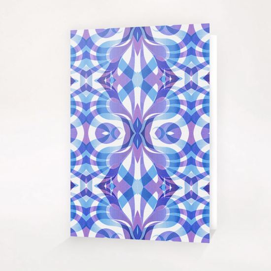 Floral Geometric Abstract G5 Greeting Card & Postcard by MedusArt