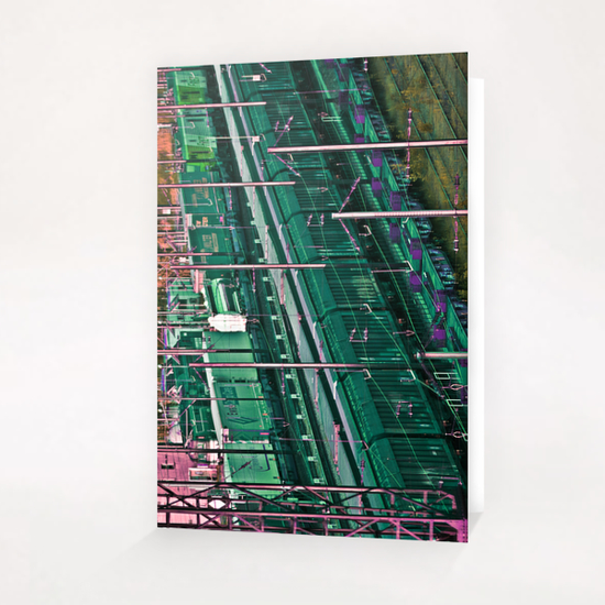 Color train 2 Greeting Card & Postcard by Stefan D