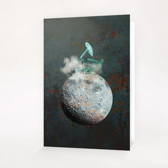 Moon Exploitation Greeting Card & Postcard by tzigone