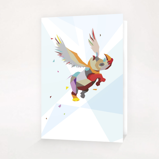 Rhinocolor Greeting Card & Postcard by Vic Storia