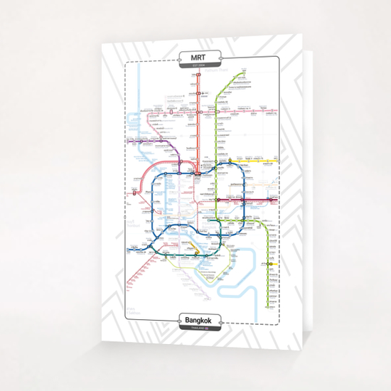 Metro - Bangkok Greeting Card & Postcard by aleibanez