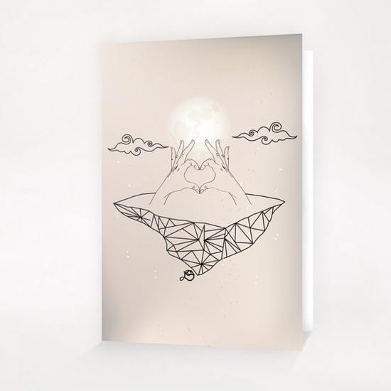 Heart in Hands Greeting Card & Postcard by Lenny Lima