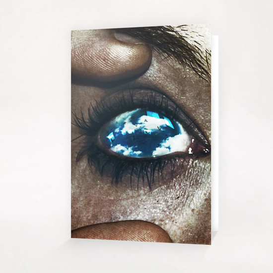 Ojos color cielo Greeting Card & Postcard by Seamless