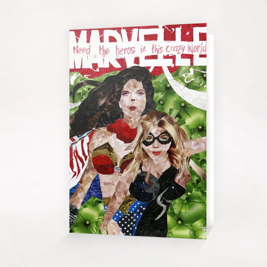 need the heros in this crazy world Greeting Card & Postcard by frayartgrafik