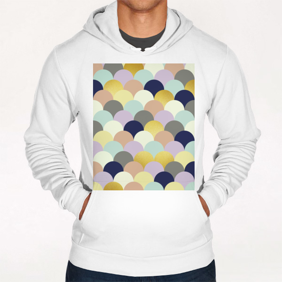 Golden modern art Hoodie by Vitor Costa