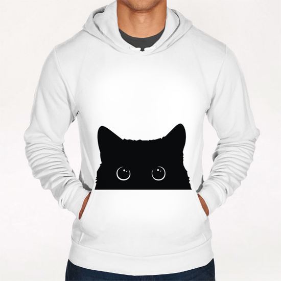 Black Cat Hoodie by Vitor Costa