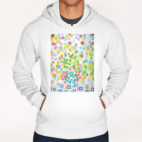 Raining Squares and Frames Hoodie by Heidi Capitaine