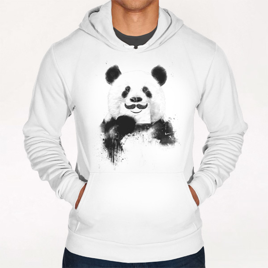 Funny panda Hoodie by Balazs Solti