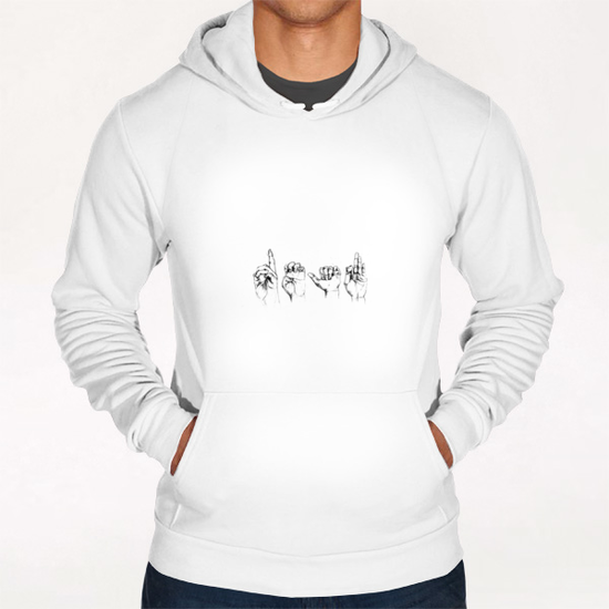 deaf hands Hoodie by maya naruse