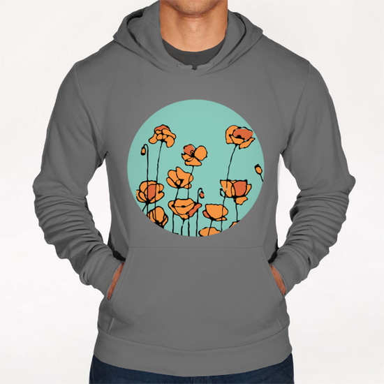 American Poppies 1 Hoodie by Vic Storia