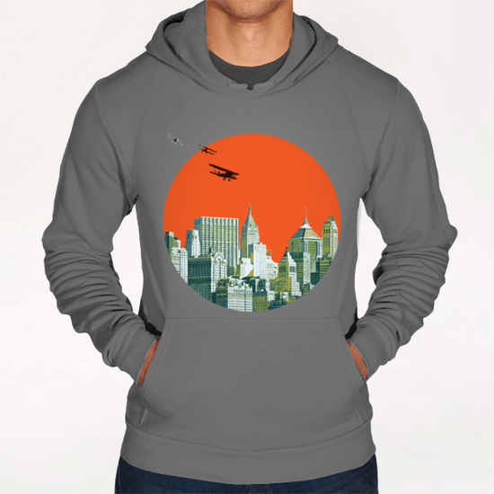 Red sun on NY Hoodie by tzigone