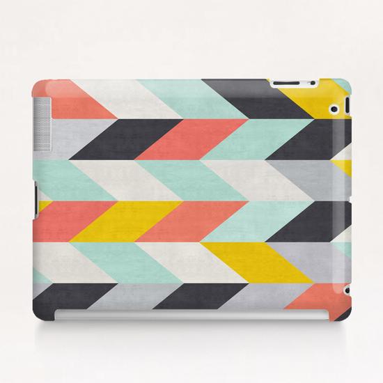 Geometric and colorful chevron I Tablet Case by Vitor Costa