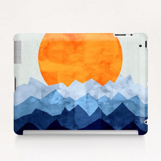 Watercolor landscape geometrica Tablet Case by Vitor Costa