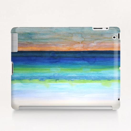 White Beach At Sunset Tablet Case by Heidi Capitaine