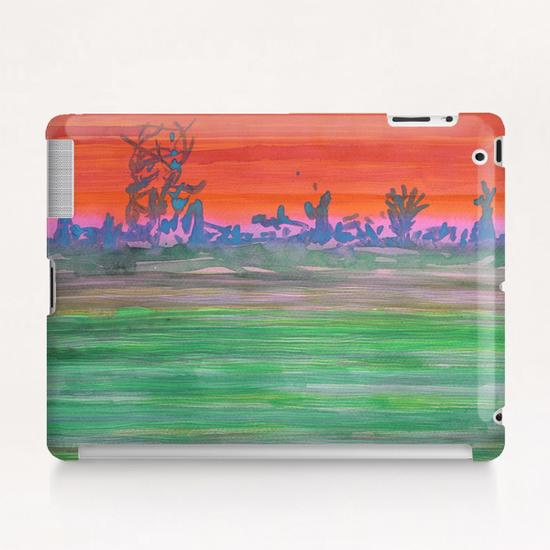 Landscape with Striped Field  Tablet Case by Heidi Capitaine